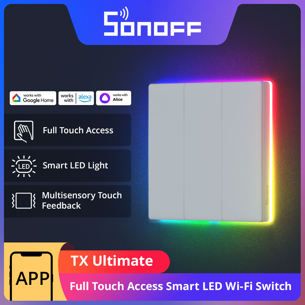Alexa Compatible Bulb - SONOFF TX Ultimate Smart WiFi Wall