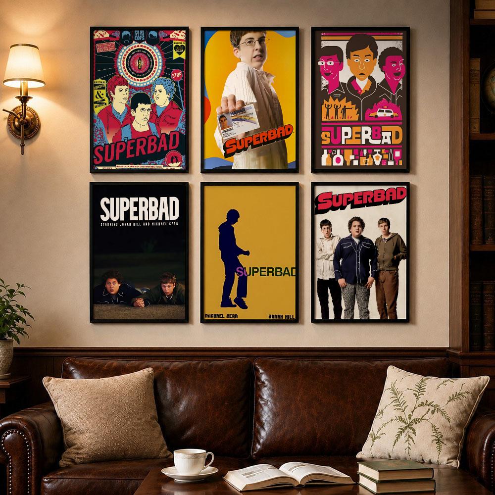 Smart Home Poster - Smart Movie S-SuperbadS Poster Self-adhesive Art