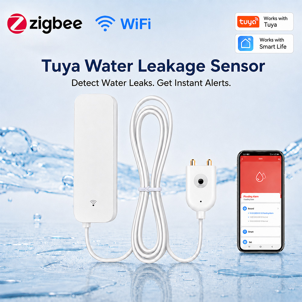 Smart Home Blog - ZigBee WiFi Water Leak Sensor Flood