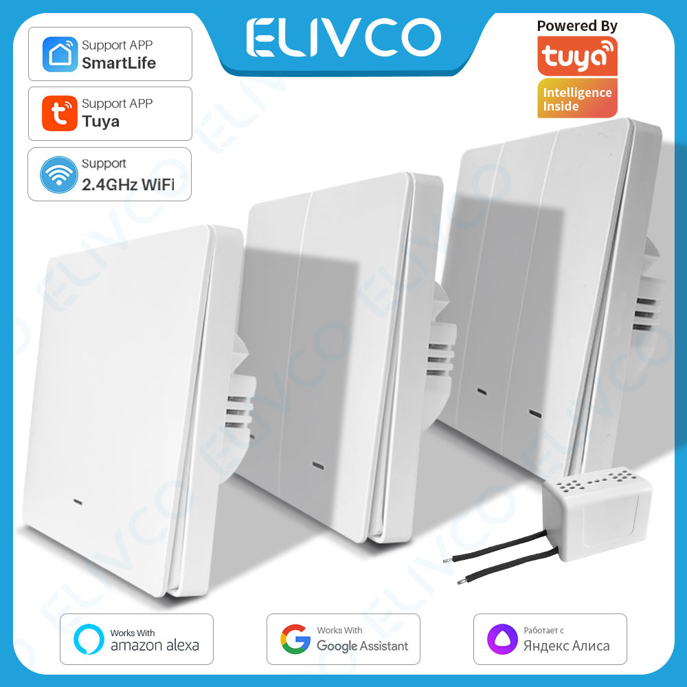 Smart Home Lighting Control - Tuya Wifi Smart Switch No Neutral
