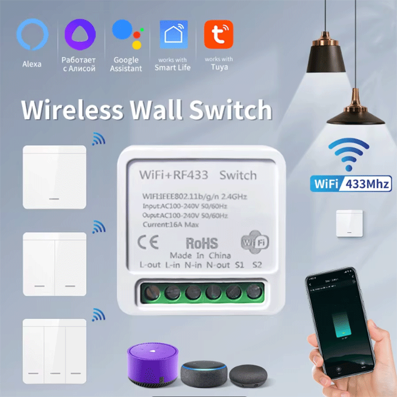 Smart Home Button - Tuya WiFi Smart Light Switch Smart