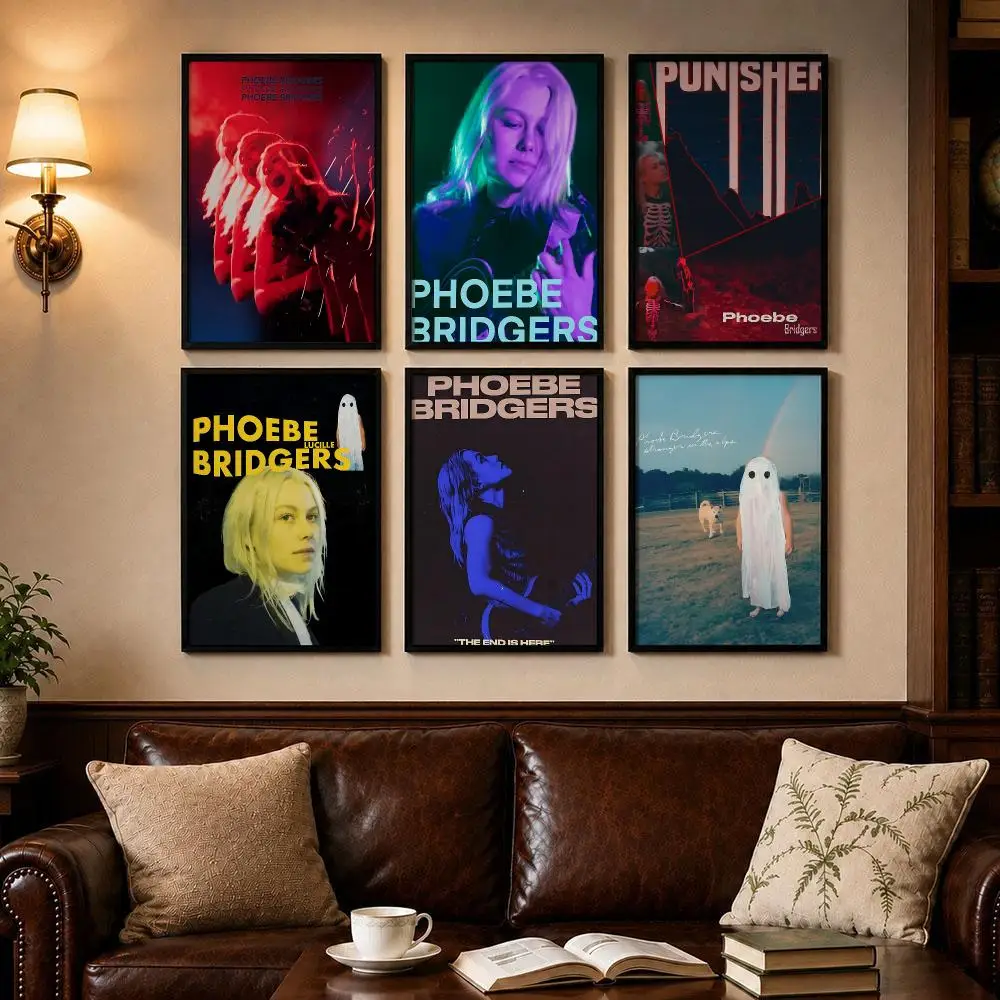 Smart Home Poster - Smart Singer P-Phoebe BridgersS Poster Self-adhesive