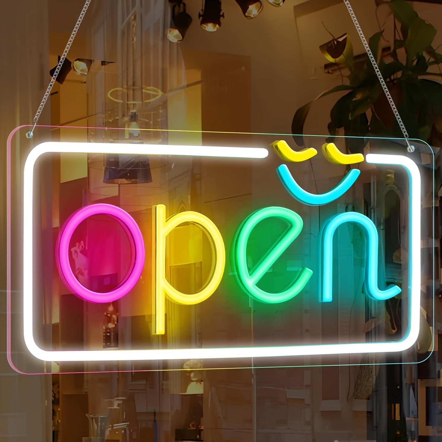 Smart Home Poster - 1Pc Led Neon Open Sign Bright