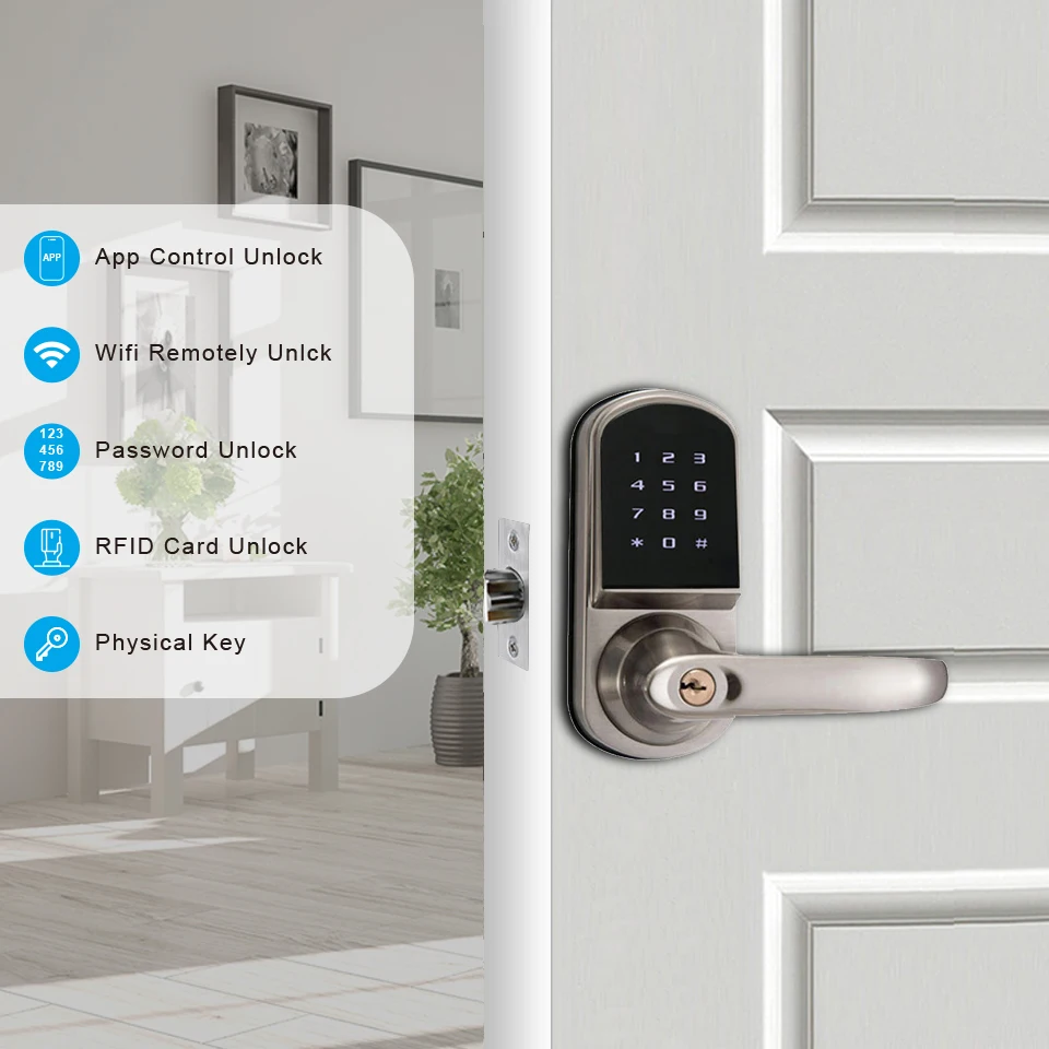 Airbnb Smart Home - Zinc Alloy Smart Door Lock with