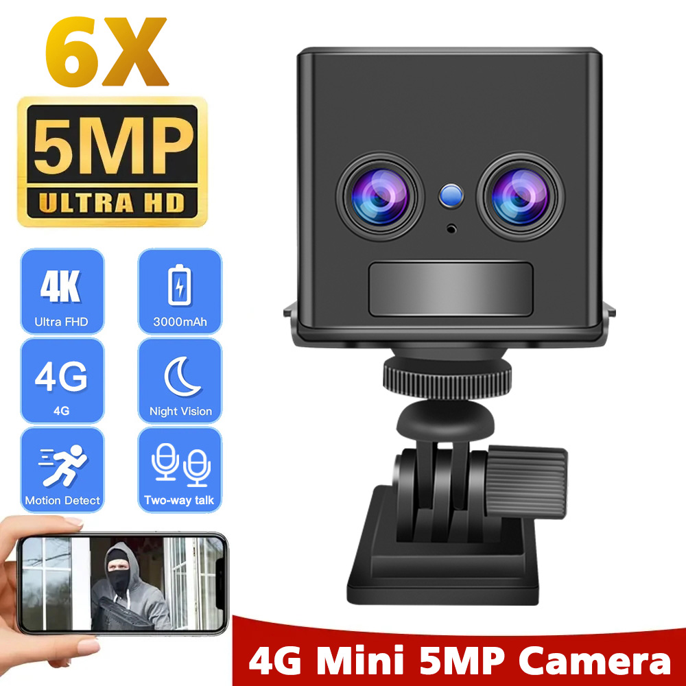 Smart Home Battery Camera Ezviz - HD 4K 4G SIM Card Mini