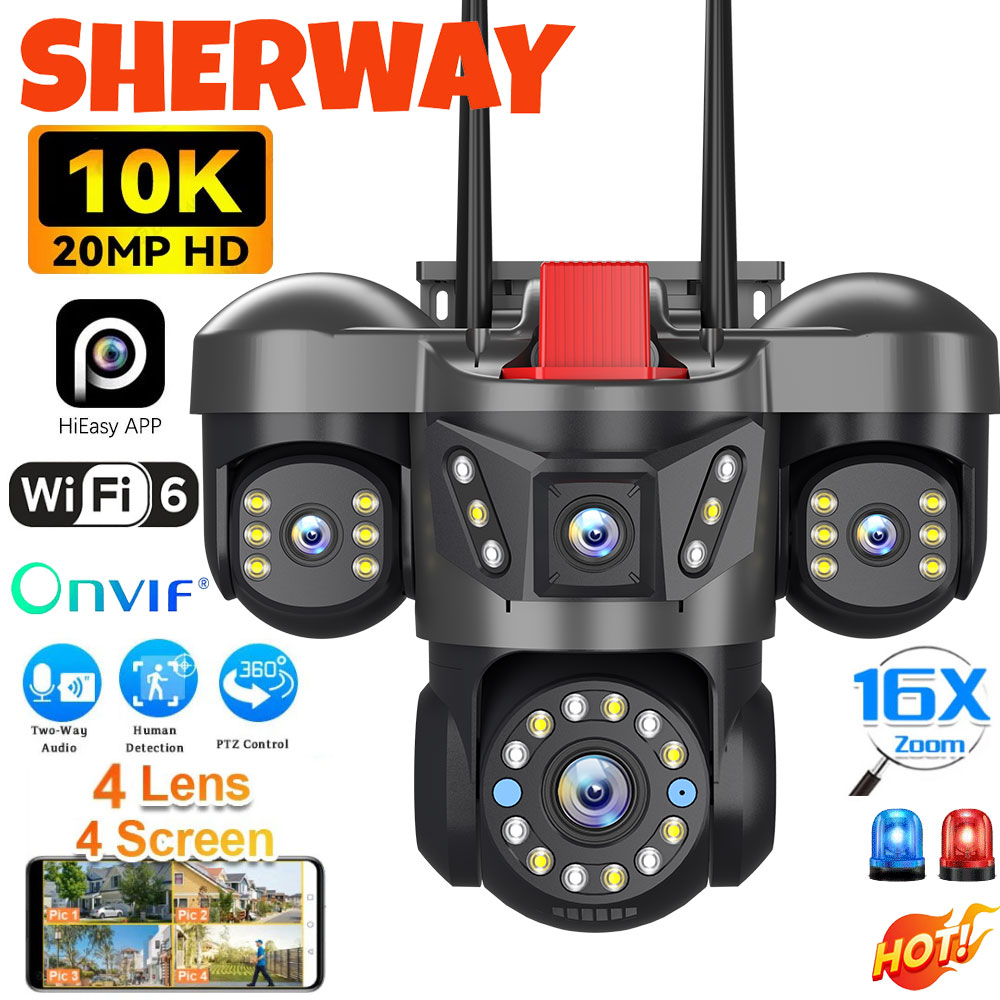 Smart Home Battery Camera Ezviz - 10K 20MP UHD Outdoor WiFi IP