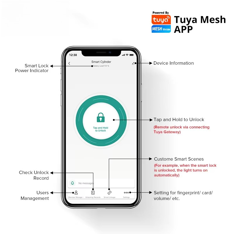 Tuya Wifi Smart Cylinder Door  - Airbnb Smart Home 评论和价格