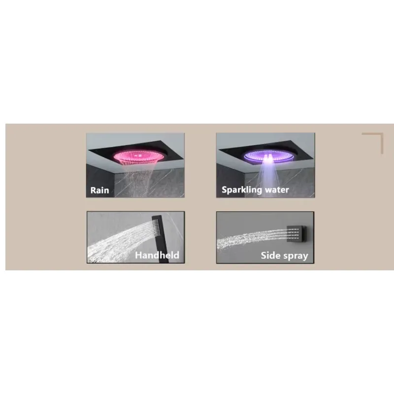 Smart LED Shower Set Bathroom  - Smart Home System 评论和价格