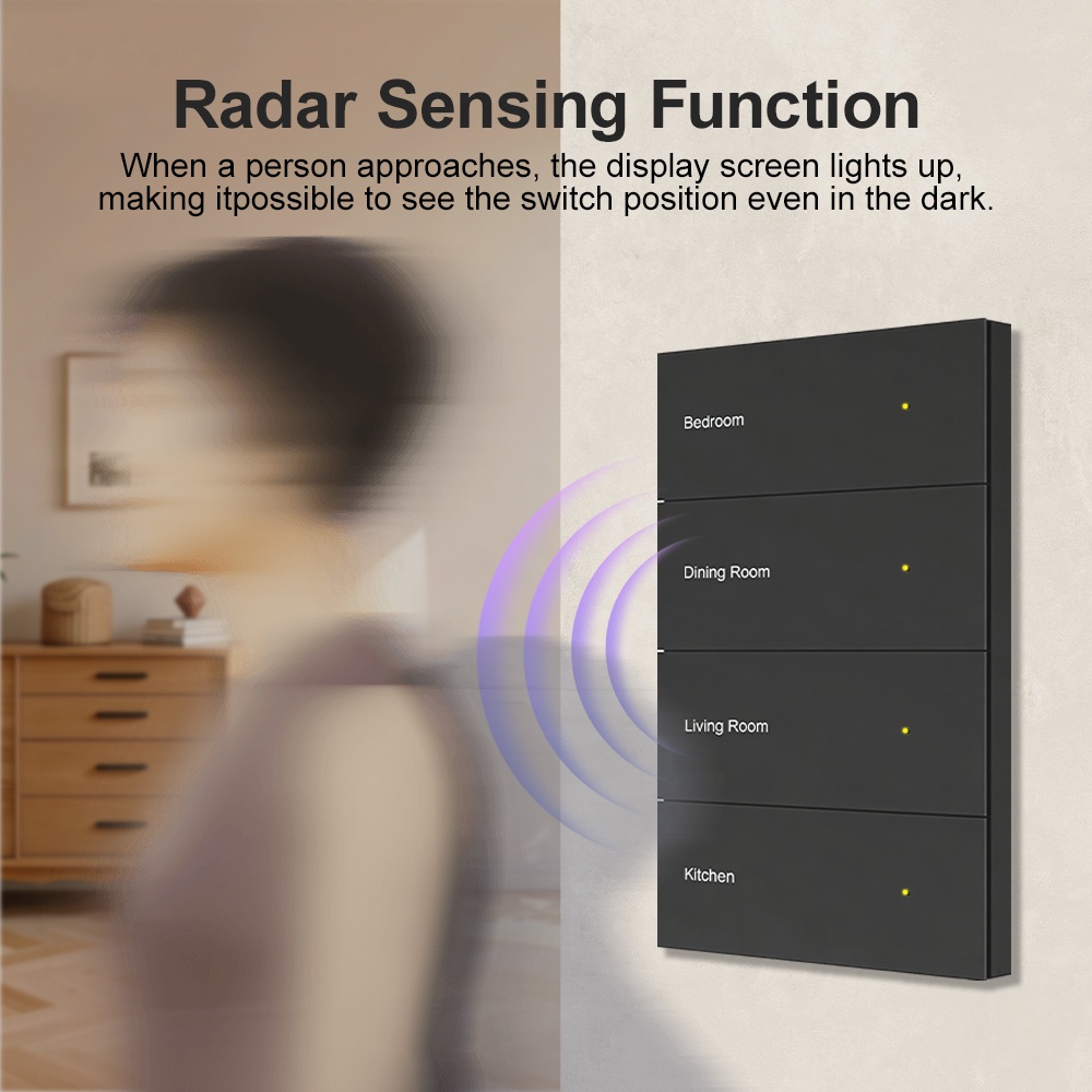 Manhot DIY Name Switch Zigbee  - Smart Home Lighting Control 评论和价格