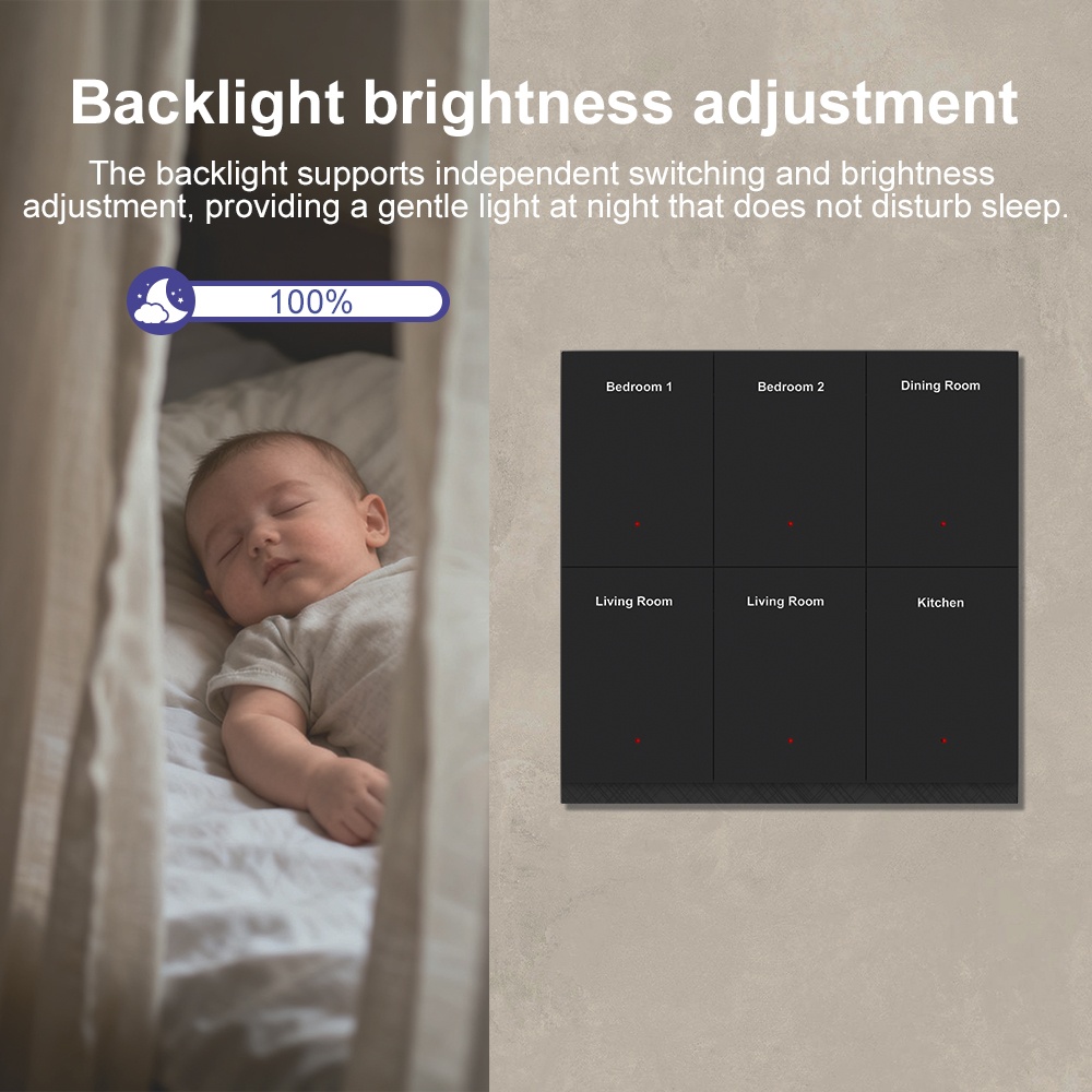 Manhot DIY Name Switch Zigbee  - Smart Home Lighting Control 评论和价格