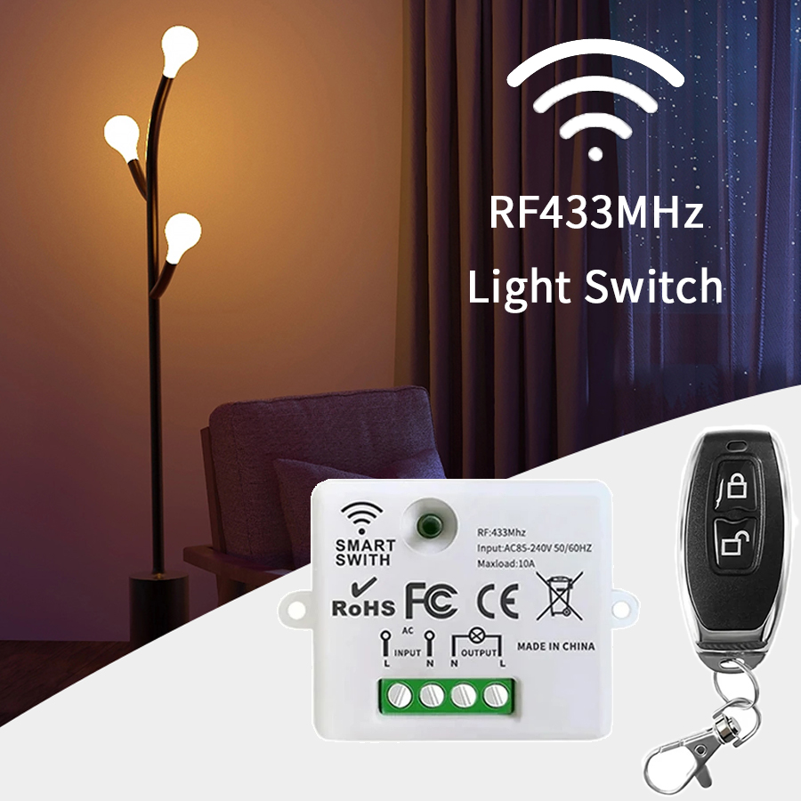 RF 433MHz Wireless Remote Cont - Smart Home Lighting Control 评论和价格
