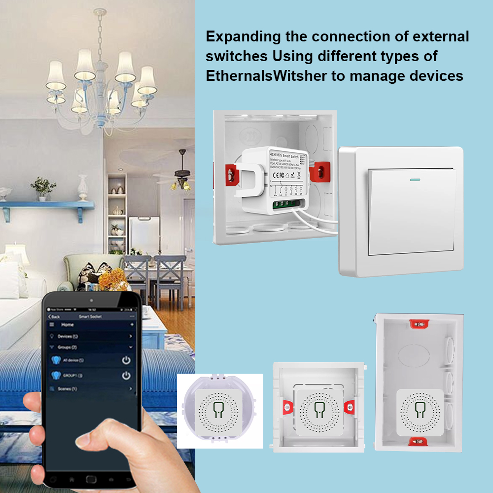 Tuya WiFi Smart Switch 1/2/3/4 - Smart Home Lighting Control 评论和价格