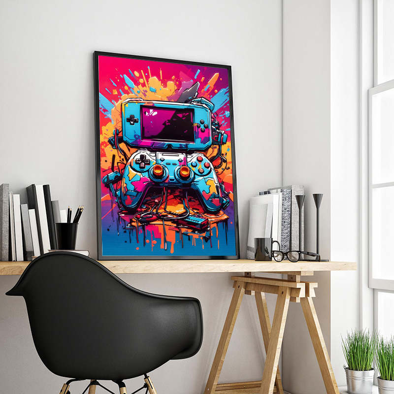 Graffiti Colorful Game Control - Smart Home Poster 评论和价格