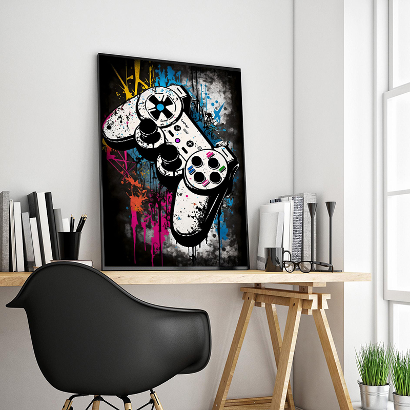 Graffiti Colorful Game Control - Smart Home Poster 评论和价格
