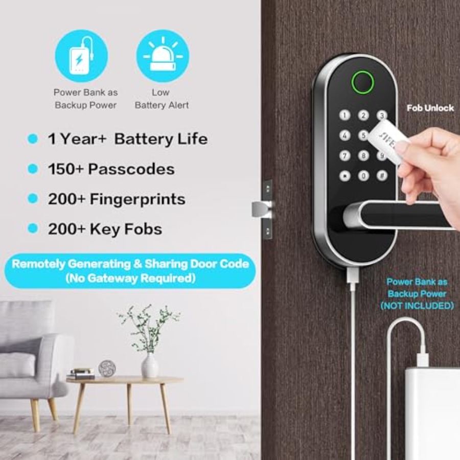 Fingerprint Smart Door Lock wi - Airbnb Smart Home 评论和价格