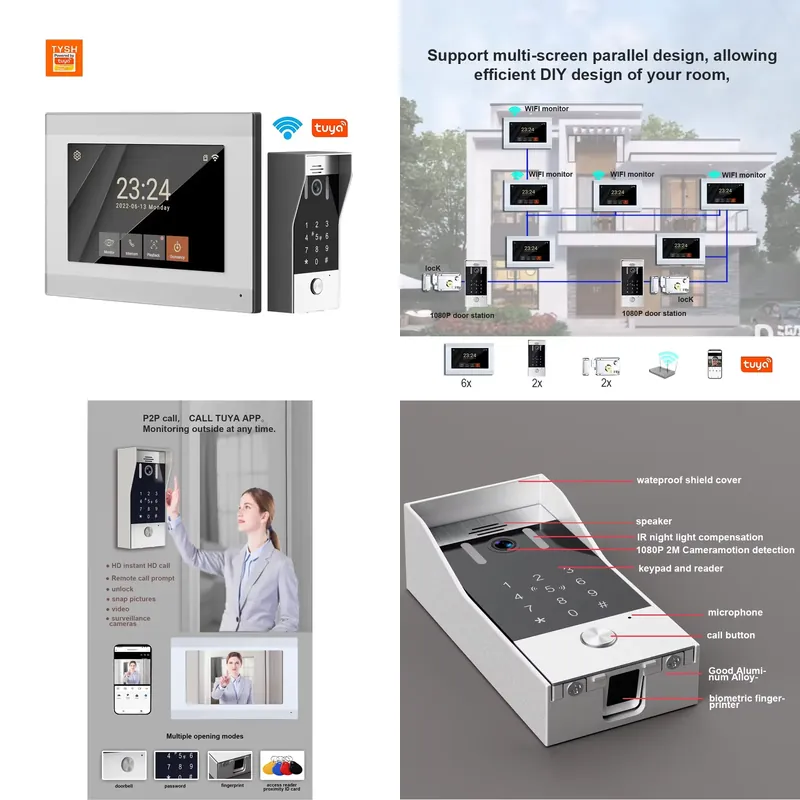 TYSH 2-wire IP Smart WiFi Vide - Smart Home Video Doorbell App 评论和价格