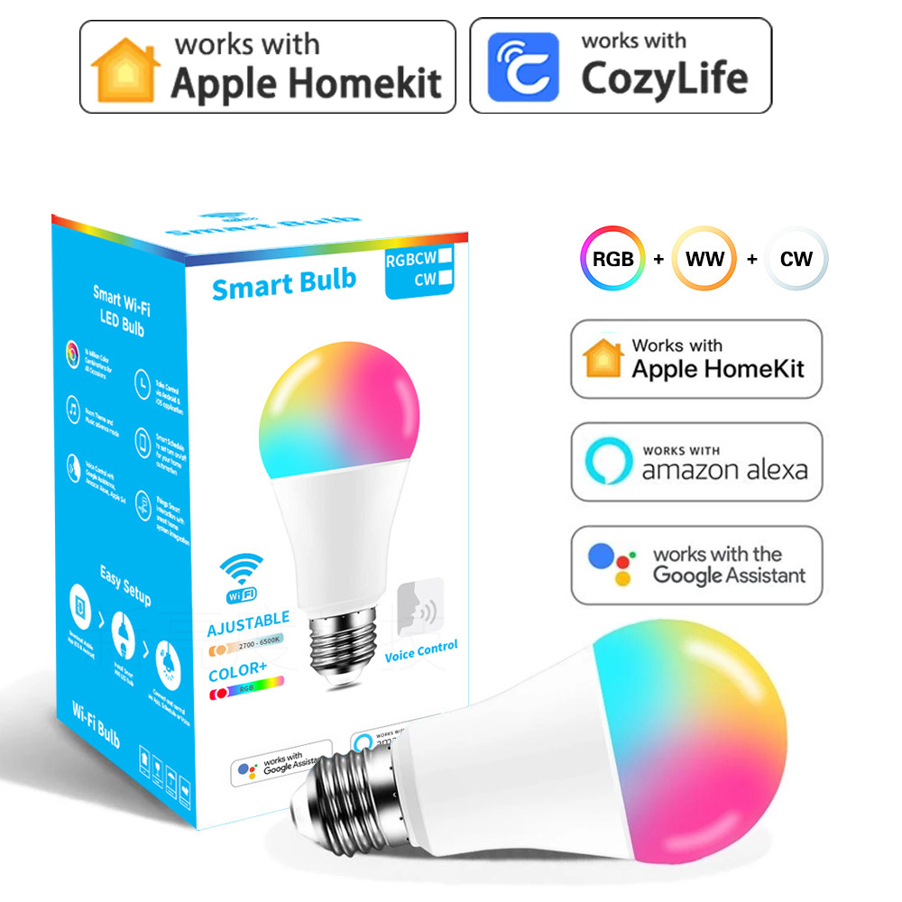 9W WiFi Homekit Light Lamp E27 - Alexa Compatible Bulb 评论和价格