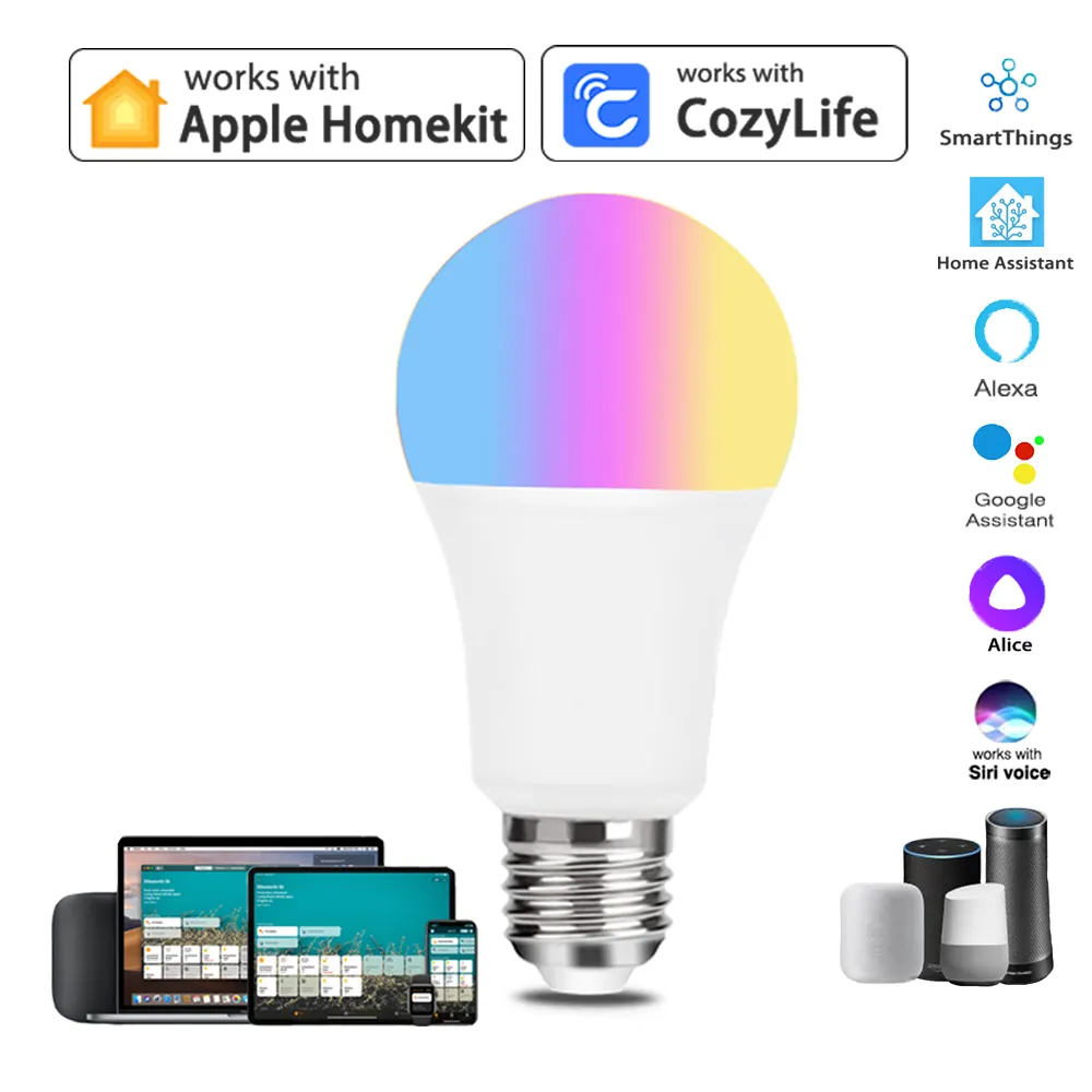 9W WiFi Homekit Light Lamp E27 - Alexa Compatible Bulb 评论和价格
