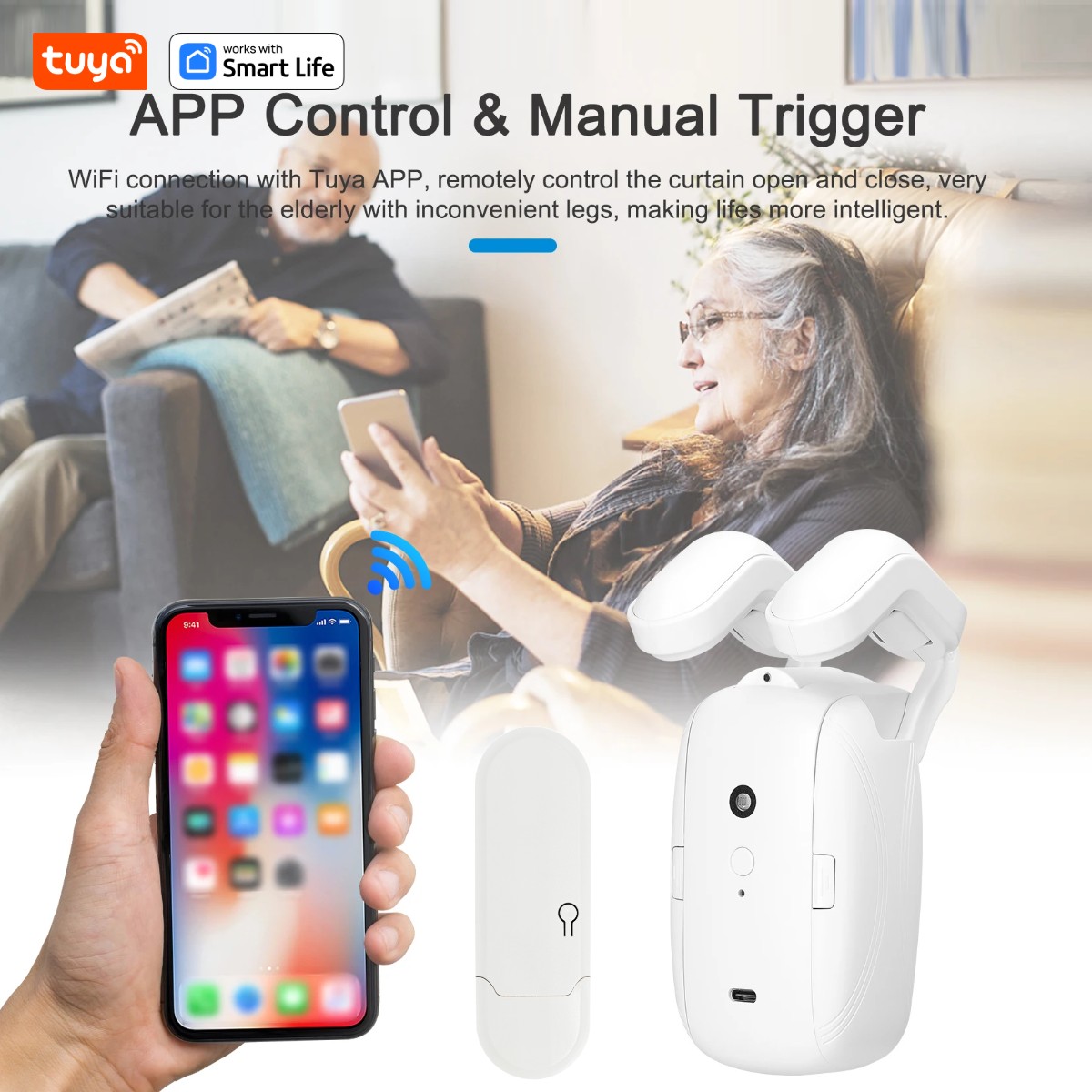 1/2PCS Tuya Smart WiFi Curtain - Smart Home Wifi Hub 评论和价格