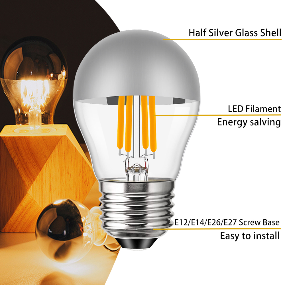 G45 Edison LED Night Bulb E12  - Smart Home Retrofit 评论和价格