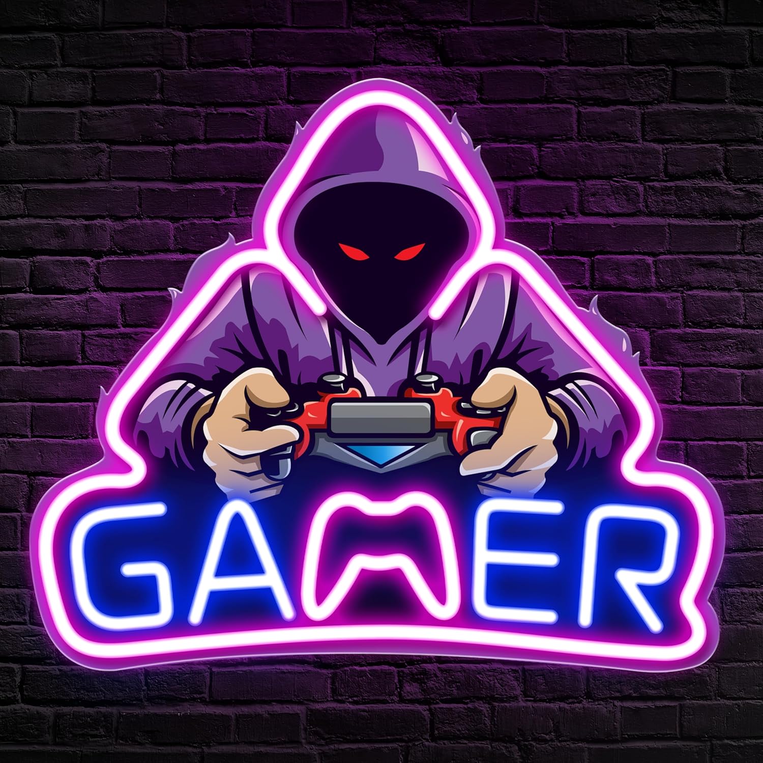 game controller neon sign game - Smart Home Poster 评论和价格