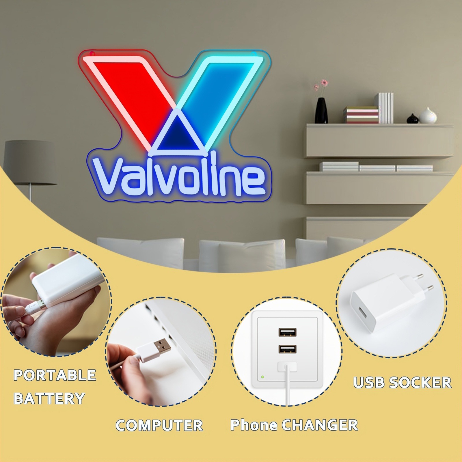 Valvoline Engine Oil Neon Sign - Smart Home Poster 评论和价格