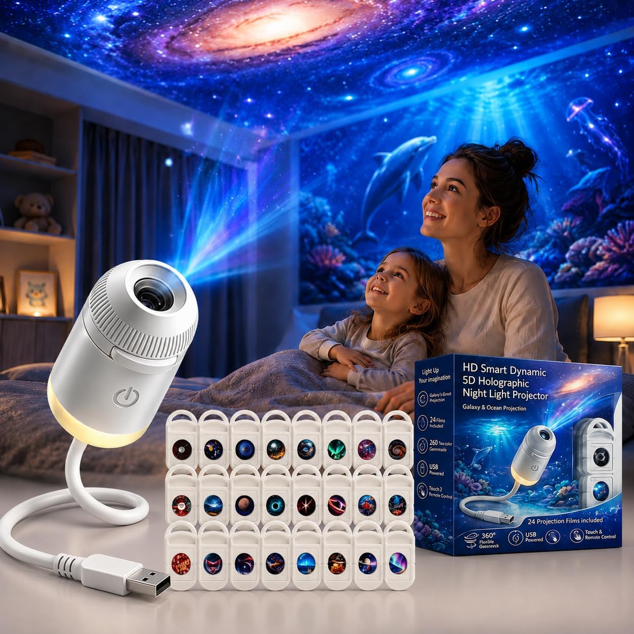 HD Smart Dynamic 5D Holographi - Smart Home Ac 评论和价格