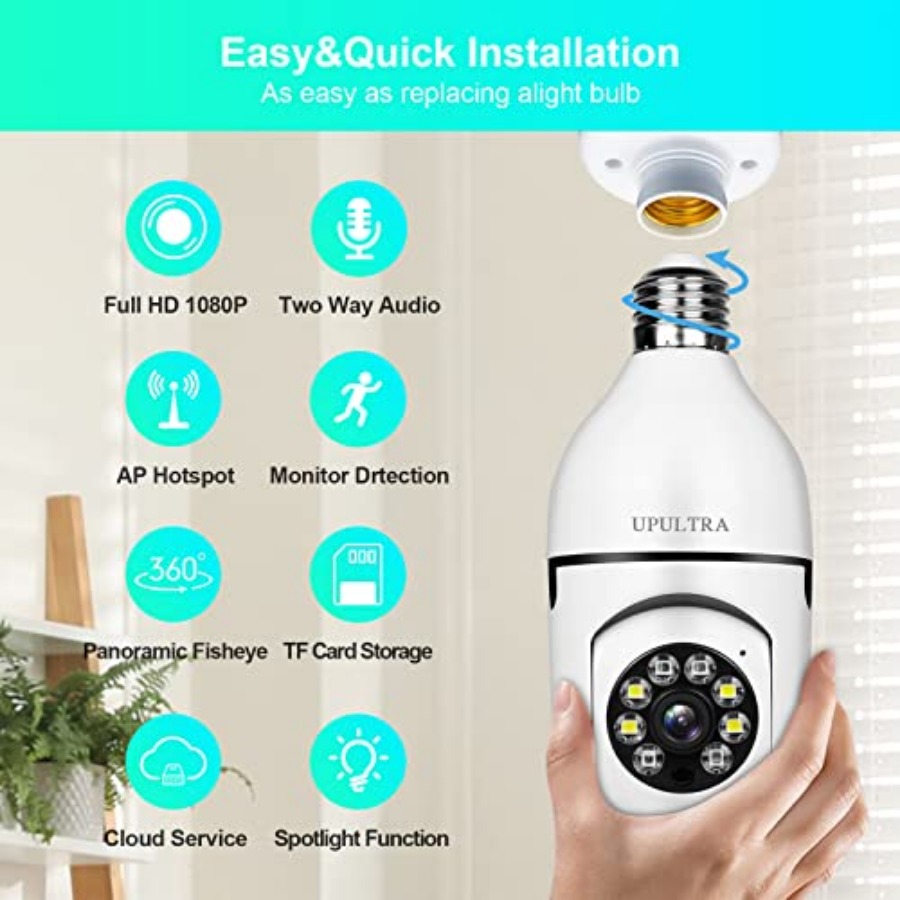 Light Bulb 1080P Security Wire - Smart Home Ac 评论和价格