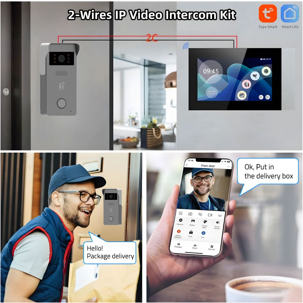 2 Wire Video Intercom Video Do - Smart Home Battery Camera Ezviz 评论和价格