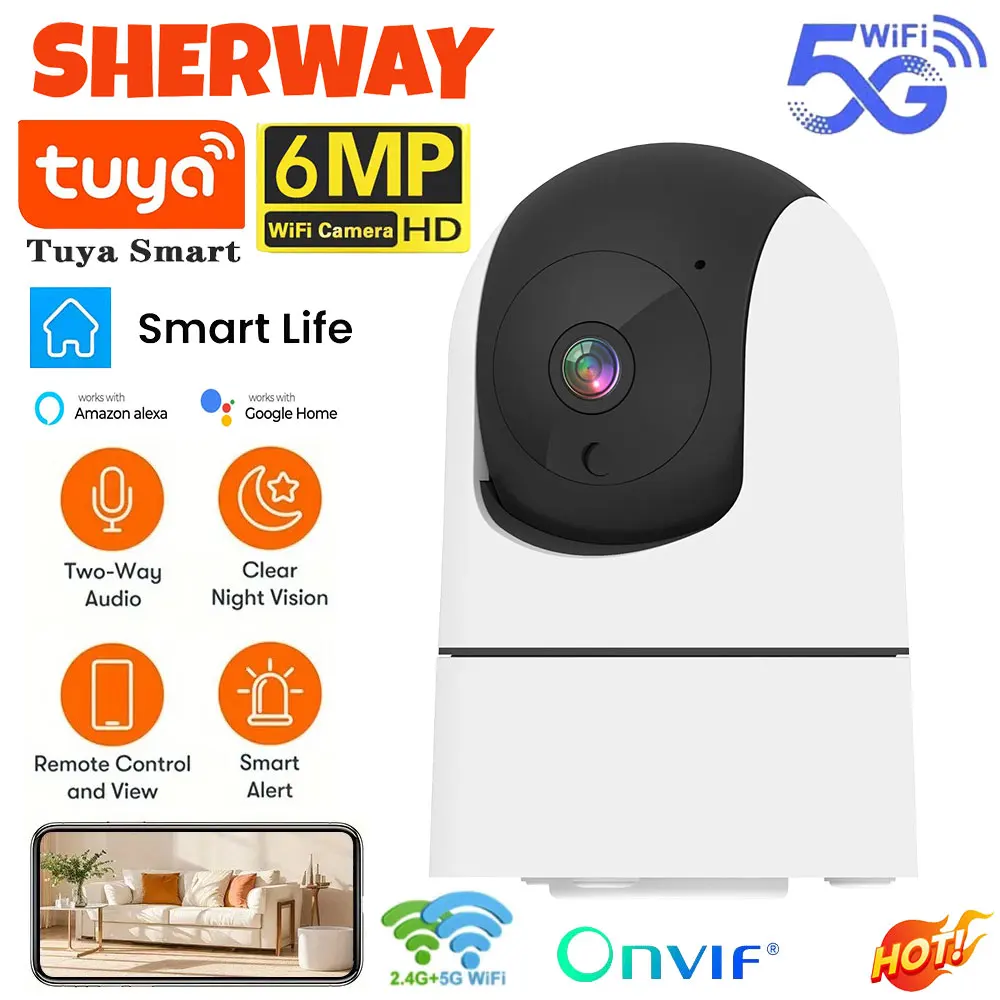 Tuya 5G WiFi IP Camera Indoor  - Smart Home Battery Camera Ezviz 评论和价格