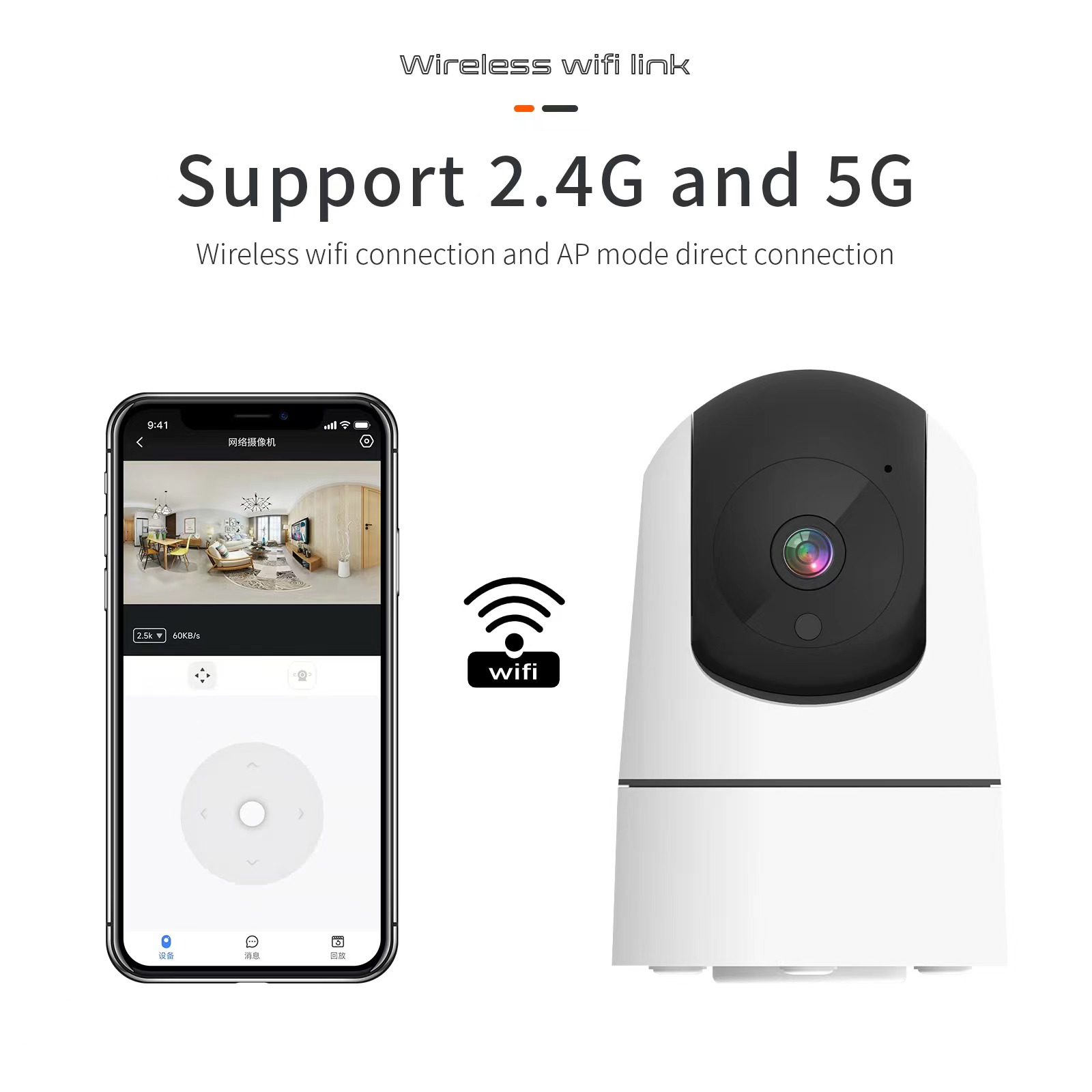 Tuya 5G WiFi IP Camera Indoor  - Smart Home Battery Camera Ezviz 评论和价格
