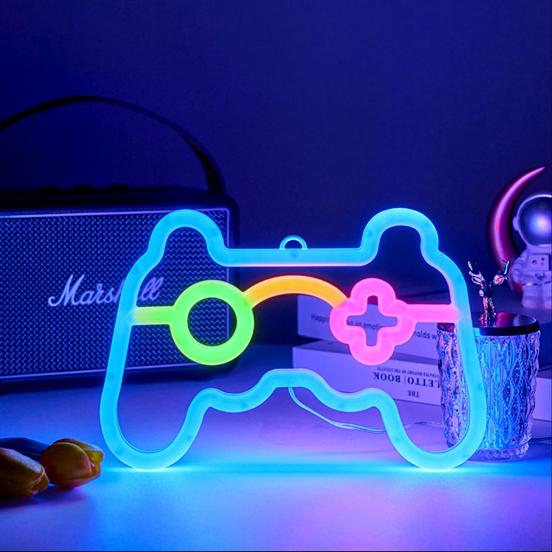 Gamer Neon Sign Lights,Gamer C - Smart Home Poster 评论和价格