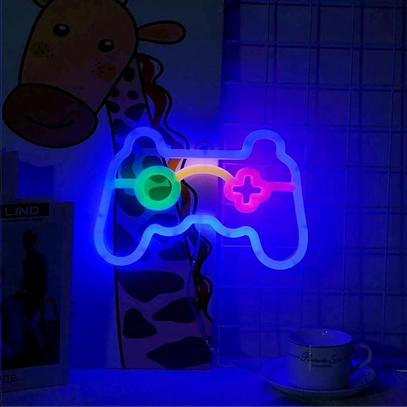 Gamer Neon Sign Lights,Gamer C - Smart Home Poster 评论和价格