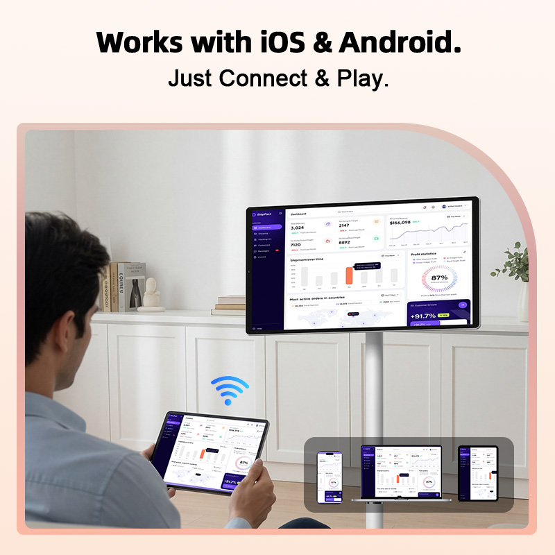 21.5 Inch IPS Android TV Telev - Smart Home Ac 评论和价格