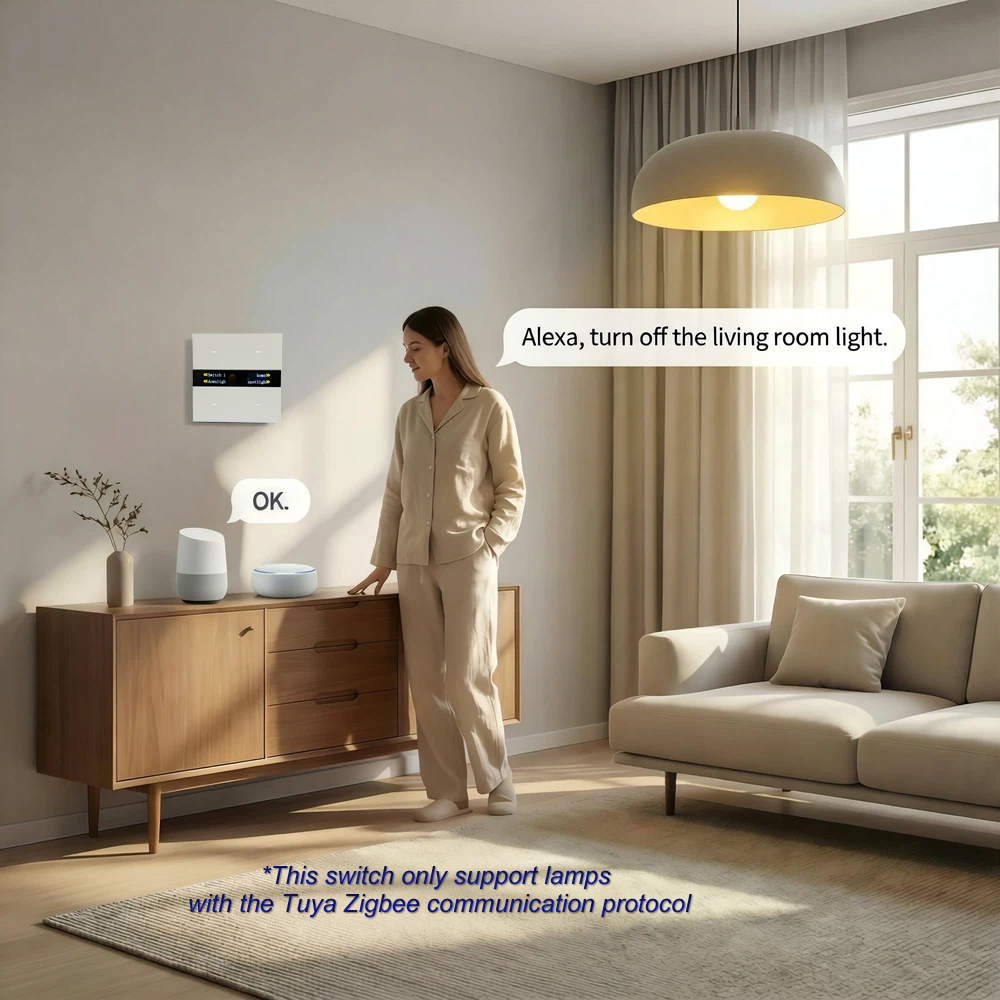 M8 Pro Zigbee Smart Switch Pan - Smart Home Lighting Control 评论和价格