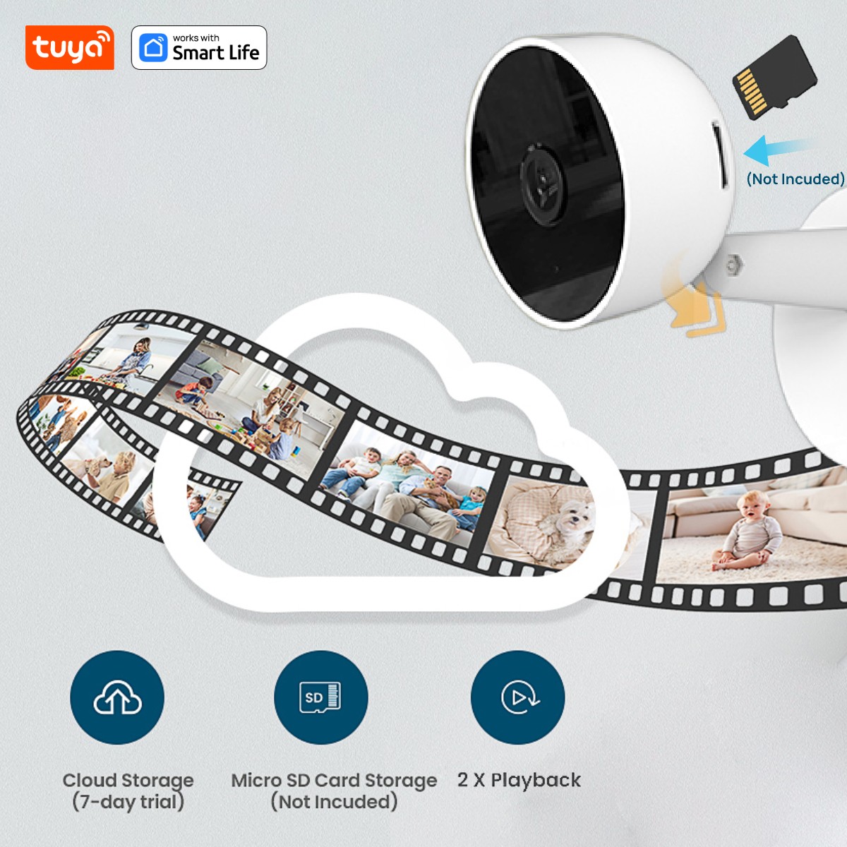 Tuya Smart 3MP HD Indoor Home  - Smart Home Battery Camera Ezviz 评论和价格