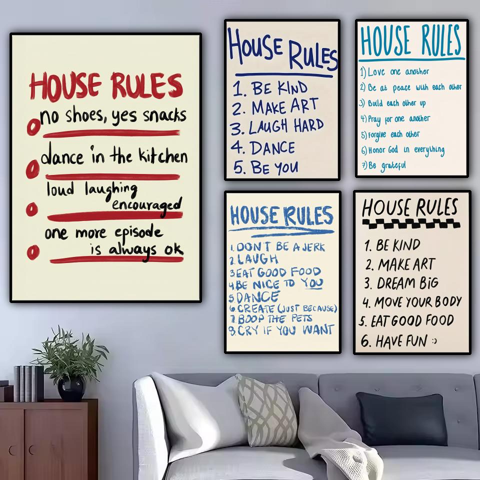 house rules Poster Modern and  - Smart Home Poster 评论和价格