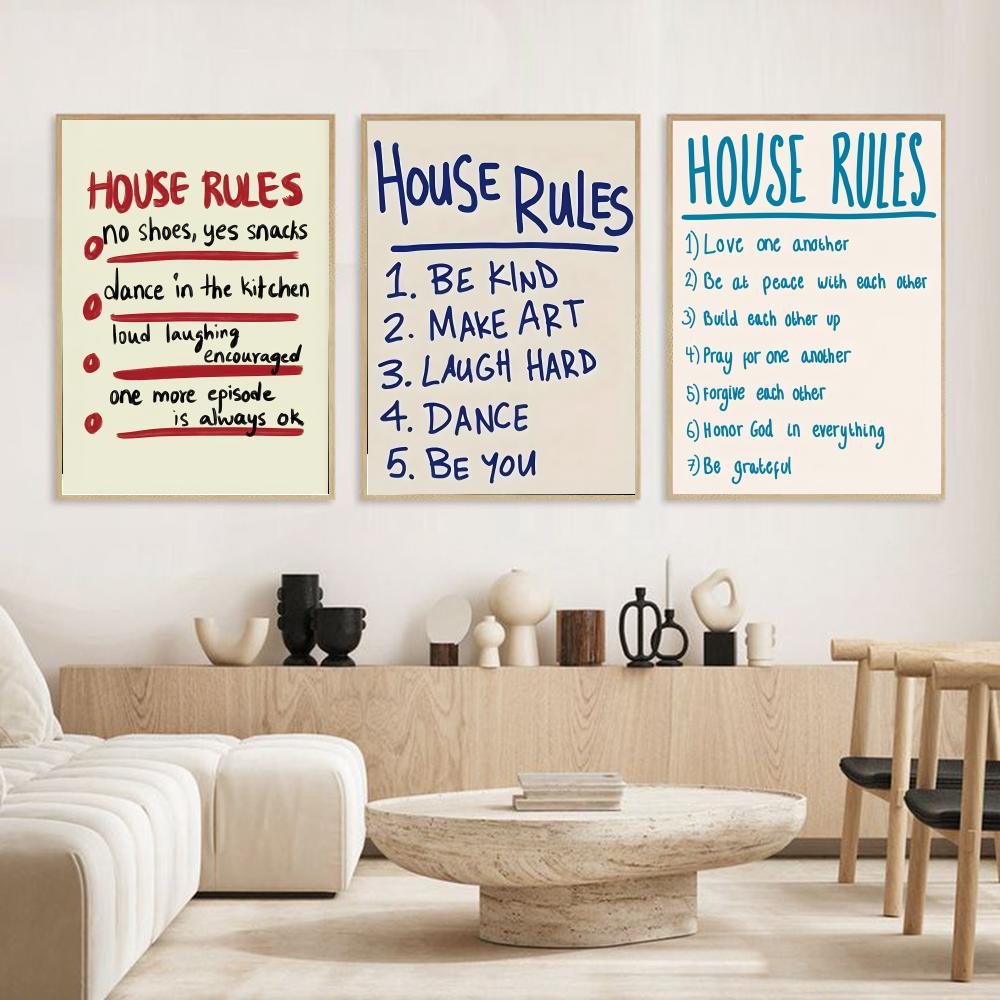 house rules Poster Modern and  - Smart Home Poster 评论和价格