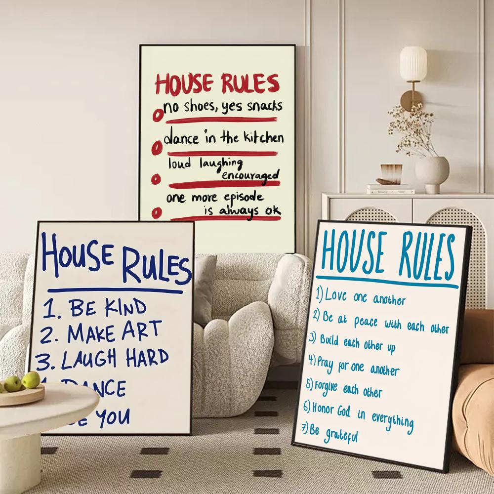 house rules Poster Modern and  - Smart Home Poster 评论和价格