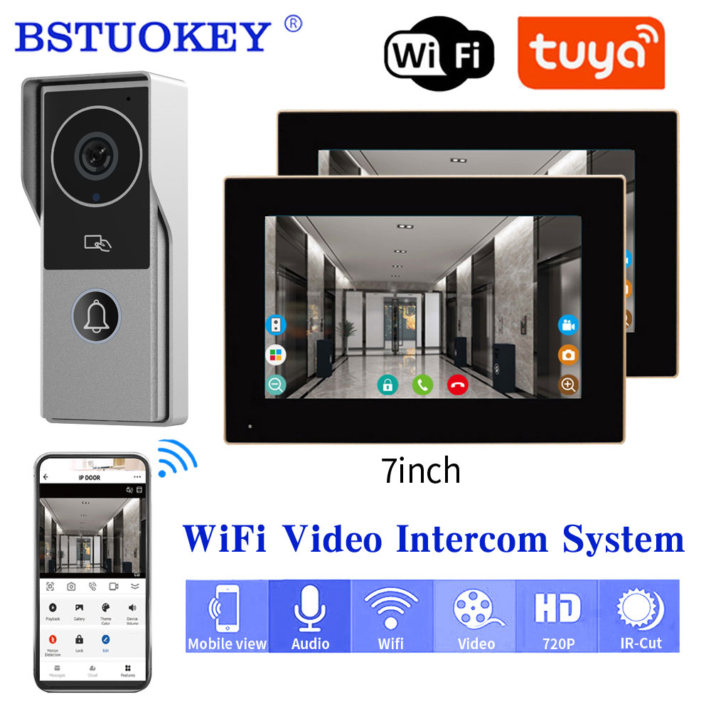 TUYA 1080P 7/10 Inch Touch Scr - Smart Home Video Doorbell App 评论和价格